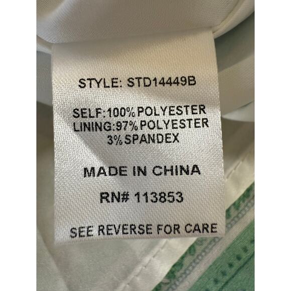 AVARA Women's Brianna Spaghetti Strap Floral Print Midi Dress Green Size Medium - Picture 13 of 15